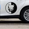 Funny Dog Bulldog Unique Reflective Car Stickers Decals