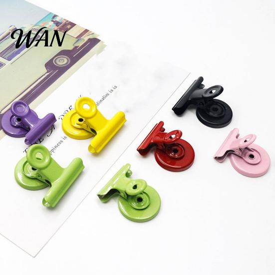38mm Magnetic Clamp 2Pcs Folder Strong Metal Binder Clips Receipt Organizer Clip Heavy-Duty Fridge Magnets for Refrigerator Whiteboard Office