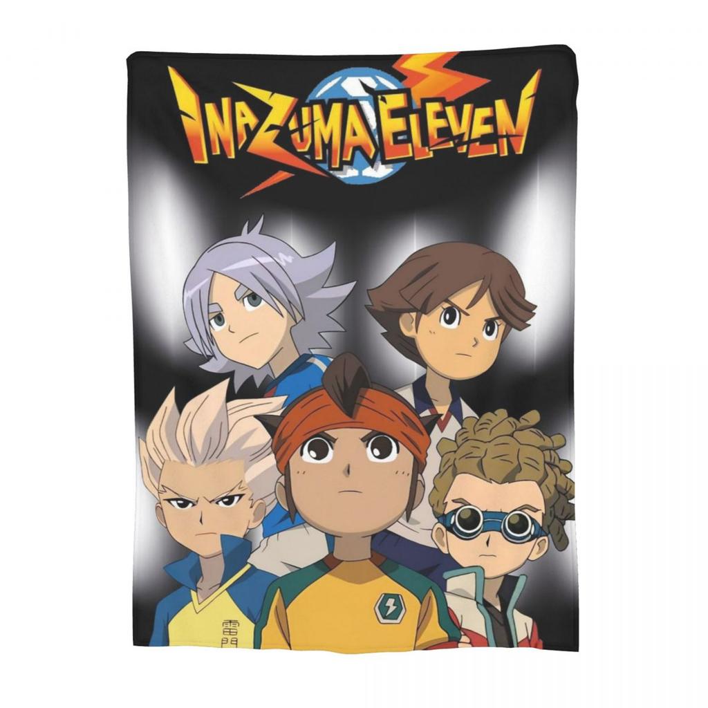 Inazuma Eleven Video Game Sports Game Blanket Soft Warm Flannel Throw Blanket Bedding for Bed Livingroom Picnic Travel Home Sofa