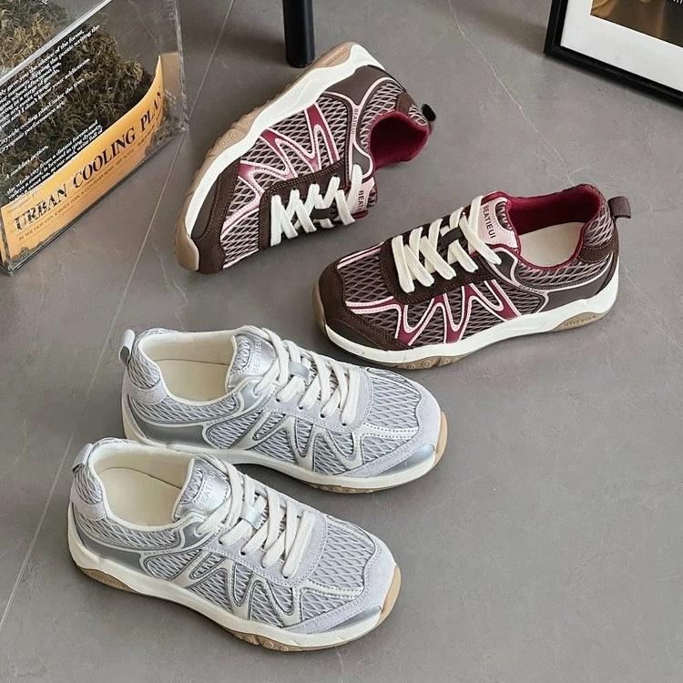 New Mesh Breathable Dad Shoes Versatile Casual Sports Forrest Gump Shoes Great-looking Moral Training Shoes