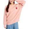 MLB Sweatshirts Unisex Pink Crew Neck Moderate Regular 3AMTH0426-43COL