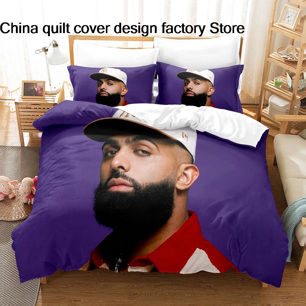 Eladio Carrion Music Star Bedding 3Pcs Set Duvet Cover Pillowcase 3D Print Soft Home Bedclothes Bedroom Decoration For Fans