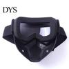 Maschera Integrale Rimovibile con Occhiali Staccabili, Antiappannamento Protezione UV Antivento Scudo Antivento, Occhiali per Saldatura, Guida in Moto, Ciclismo