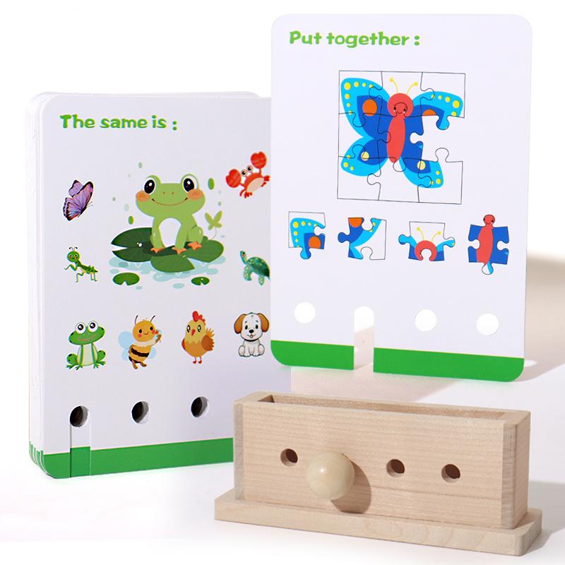 Logikai kirakós játék Oktató játékszett gyerekeknek Logikai feloldó játék Ábécé tanulási tevékenységek Óvodás készségfejlesztés