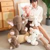 23/35cm Niedliche Rosa Langnase Elefant Plüschtiere Schöne Weiche Stofftiere Cartoon Tiere Puppen für Geburtstag Weihnachten Geschenk