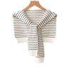 [Shawl] Spring And Autumn Striped Shawl Women'S Foreign High-End Knitting Versatile