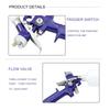 Professional Mini Air Paint Spray Gun Airbrush, 100ml Capacity, H-2000 Miniature Airbrush, Screw Inlet 1/4", 0.8mm/1.0mm Nozzle