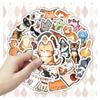 50 Cute Cartoon Pixel Cat Stickers for Notebooks, Phone Cases, and DIY Stationery Decor