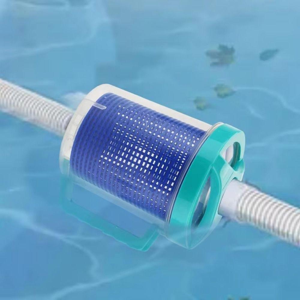With 5 Skimmer Socks Inline Pool Leaf Canister Leaf Trap for Swimming Pool Pool Drainer