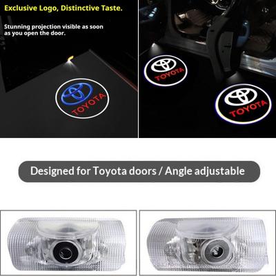 CLE1 LED Door Welcome Lights 2Pcs/4Pcs Logo Projector Lights for Camry Highlander Land Cruiser Reiz Avalon Car Accessories