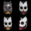 Punk Cat Mask For Halloween Party With Resin Material And Fun Costume Accessory For Cosplay Events