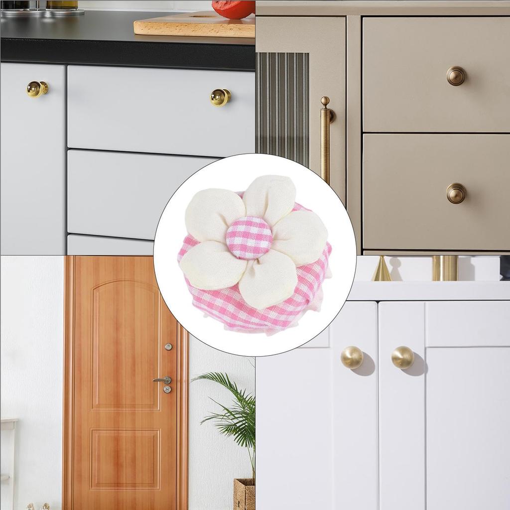 Evnbhgyu Door Knob Cover,Door Knob Cover Round Knobs(4PCS),Kids Door Knob Cover Round Cloth Door