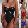 Ramidos Sexy Leath Nuevo Mono Body Teddy Ropa Interior Ropa de Dormir Lencería Ropa Interior