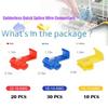 60PCS Solderless Quick Splice Wire Connectors, 22-10 AWG Scotch Lock Snap Electrical Wire Connector(22-18AWG Red 20PCS, 18-14AWG