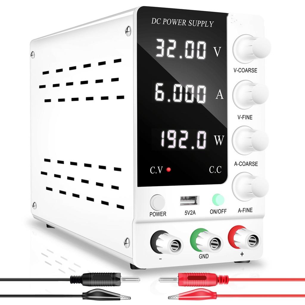 32V 6A 30V 10A Regulated Switching Power Adjustable DC Lab Power Supply  Source Repair Phone PCB Electroplating Charging Device