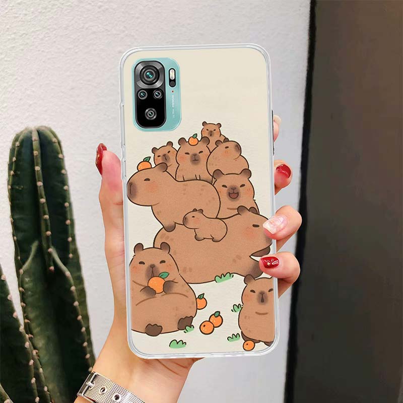 Funny Capybara Cartoon Animal For Xiaomi Redmi Note 10 9T 9S 9 8 Pro 8T 7 5 Phone Case Mi 12T 11T 10T 9T 12 11 Lite Housing Fund