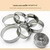 Stainless Steel 11-Piece Round Cookie and Mousse Cutter Set