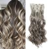 7-Piece European & American Long Curly Hair Extensions with 16 Clips