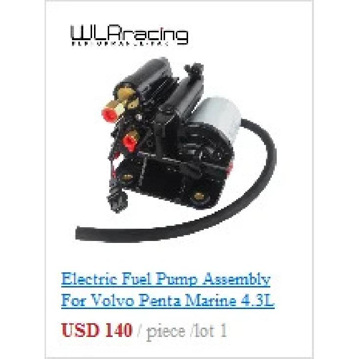 WLR - Twin Fuel Pump Bracket Billet Aluminium Assembly OUTLET Manifold In Black for 044 Fuel Pump With PQY Logo
