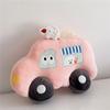 Cartoon Police Cars Taxis Cushion With Plush Fabric For Living Room Sofa Lounge Use