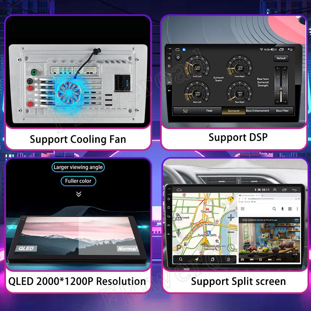 Android 14 Car Radio QLED GPS Navigation Multimedia Player For Jeep Compass/Commander/Grand Cherokee/Wrangler/Liberty AutoRadio