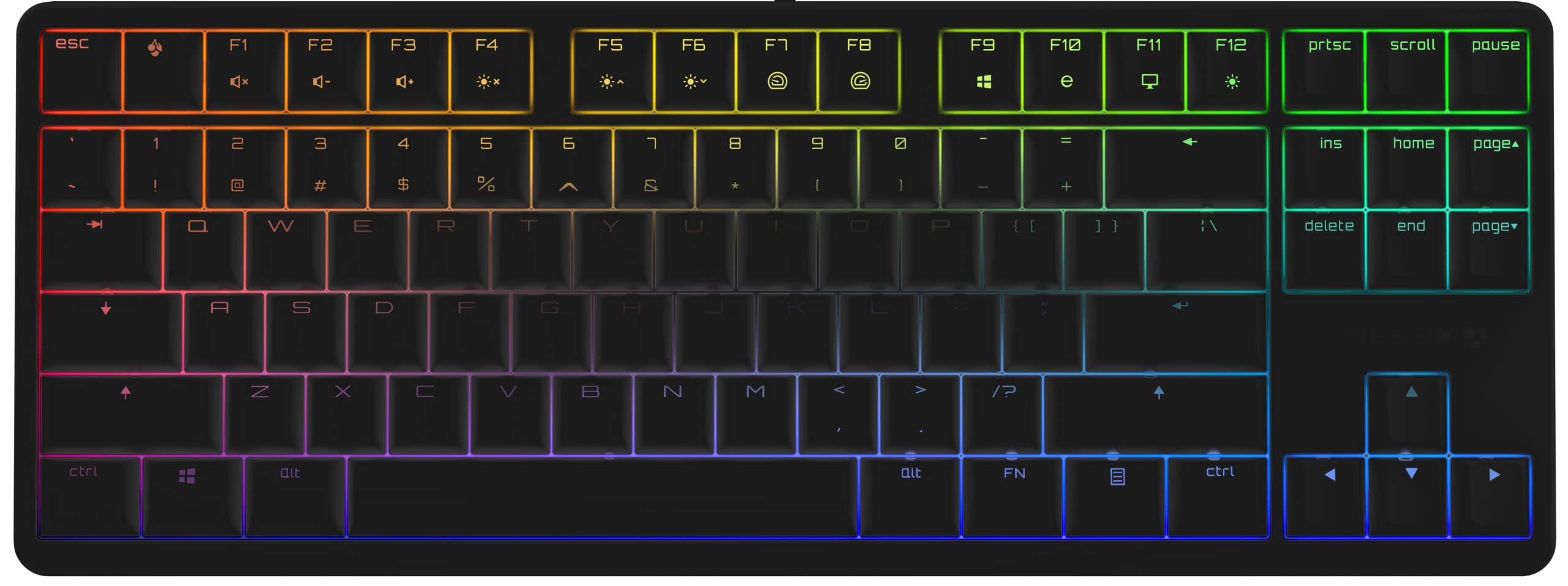 

CHERRY MX G80-3000S TKL Black RGB Keyboard Black axis