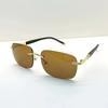 1/2pcs New Driving Sunglasses for Men Anti UV Anti Strong Light Fishing Frameless Sunglasses
