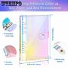1 Piece Laser Folder Cover and Folder Pockets, Creative Flipbook, A6 Soft Shell Small Fresh Memo Diary (1 Flipbook Folder, 12 Flipbook Pockets)