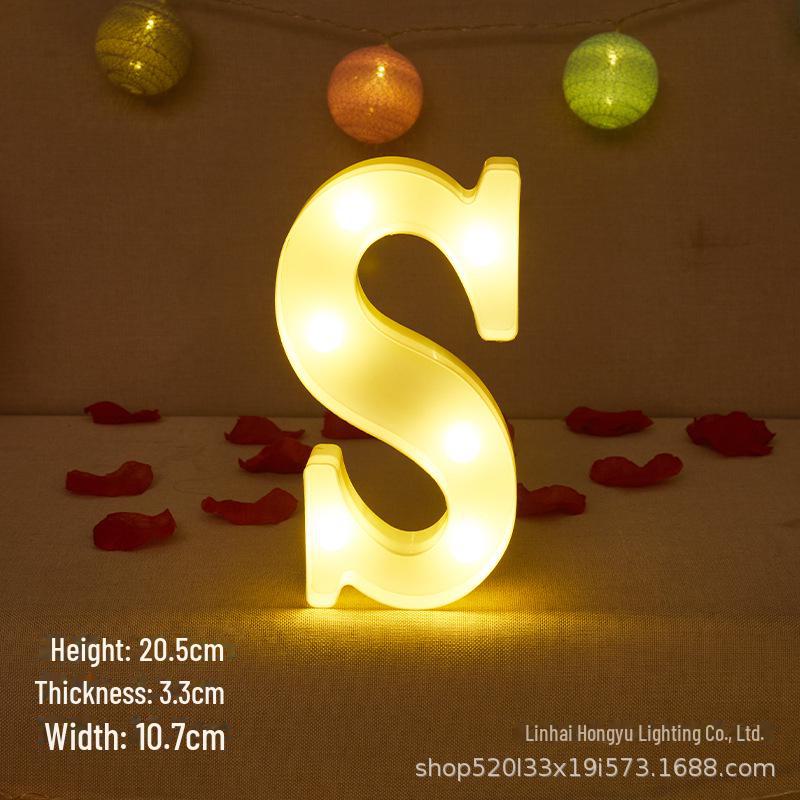 26 English Letter Night Lamp for Wedding Proposal or Decor