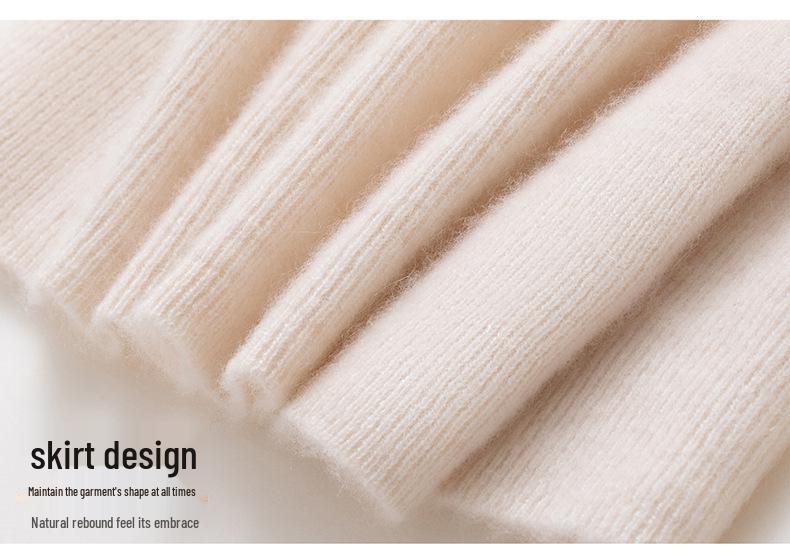 Women's Striped 100% Cashmere Round Neck Sweater - Autumn/Winter Collection