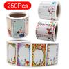 250 Stück/Rolle Klebeetiketten Vintage Weihnachten Frohe Weihnachten Weihnachtsgeschenke Feiertagsdekoration Geschenkanhänger Etikett Geschenkpapier