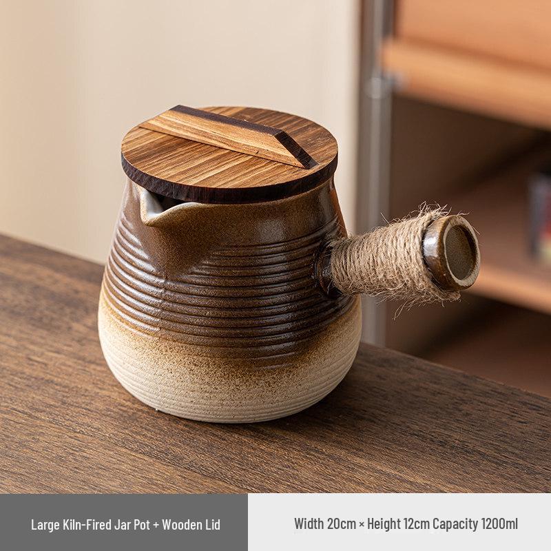 ZISIZ Multi-Use Kettle with Wooden Lid