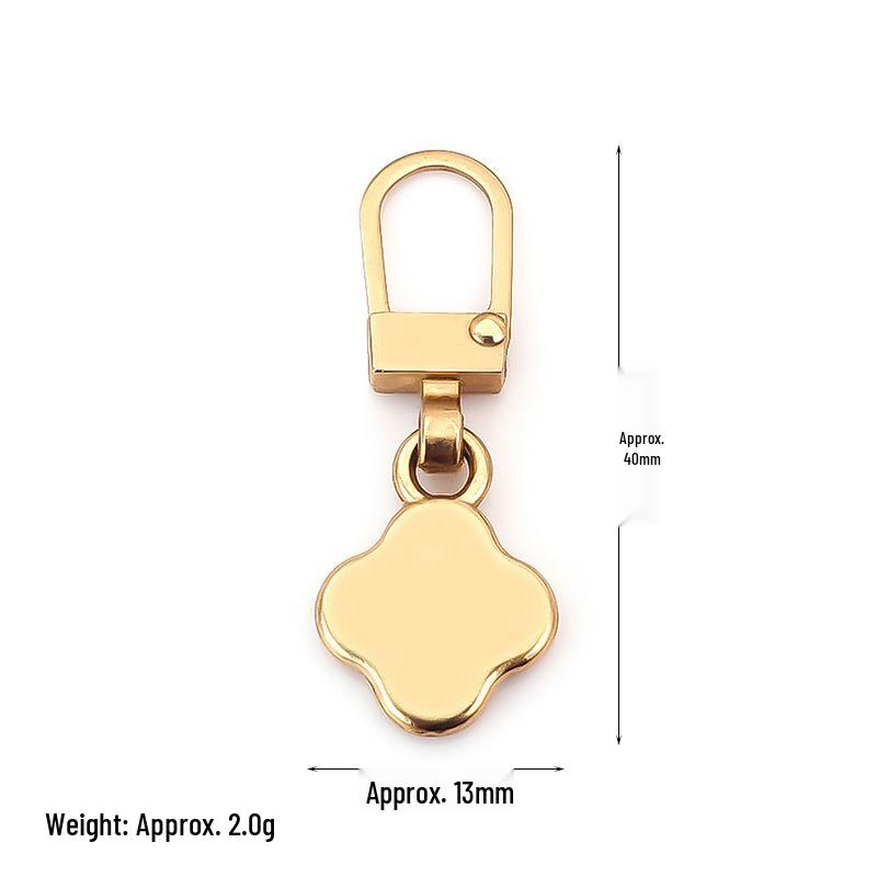 Detachable Metal Zipper Pull Tab Accessory for Bags, Shoes, and Clothes Repair