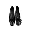 Fashion Fashion French Woman Shoe Spring New Round Flat Shoes Simple Butterfly Bow Womens Leather Shoe Comfort Versatile Mary Jane Shoes