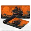 Vintage Sailboat Wave XXL Gaming Mouse Pad Non-Slip Rubber Overlocked Deskmat Starry Night Anime Ocean Keyboard Game Table Mats