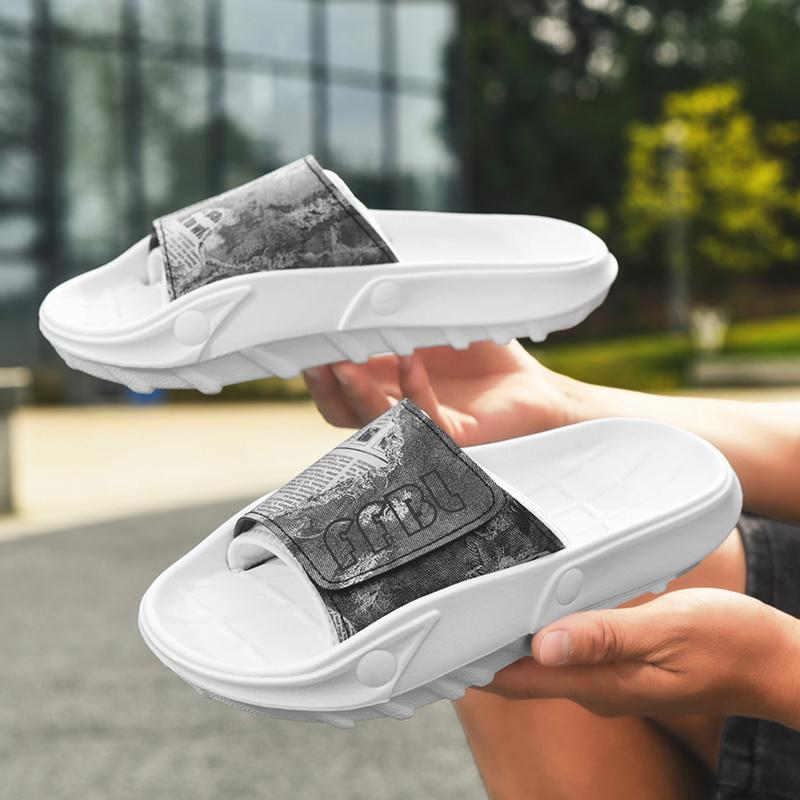 Letní svrchní oděvy trendy módní měkké spodní protiskluzové pantofle pánské pantofle