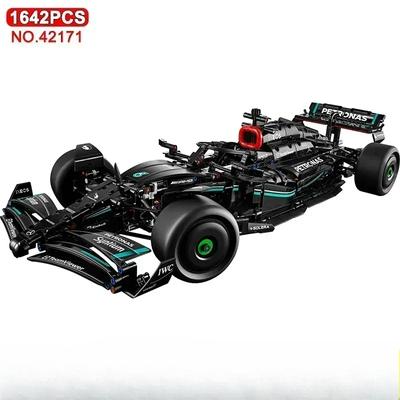 42171 F1 W14 E Technische Leistung Bausteine Super Rennwagen Montage Modell Fahrzeug Spielzeug Ziegel für Jungen Geschenke