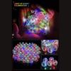 50 Stück Mehrfarbige LED-Lichter, Batteriebetrieben, Runde Lichter für Ballons, Party, Hochzeit, Feiertage, Weihnachten, Halloween-Dekorationen