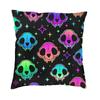 M Witch In Black Square Pillowcover Home Decor Occult Witchy Magic Cushions Throw Pillow For Car Double-Sided Printing