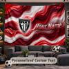 Athletic Bilbao FC Personalized Tapestry Support Custom Name, Wall Art Home Decoration