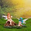 Miniature Cute Flower Fairy Statue Miniature Cartoon Landscape Decoration Doll House Accessories Family Decoration