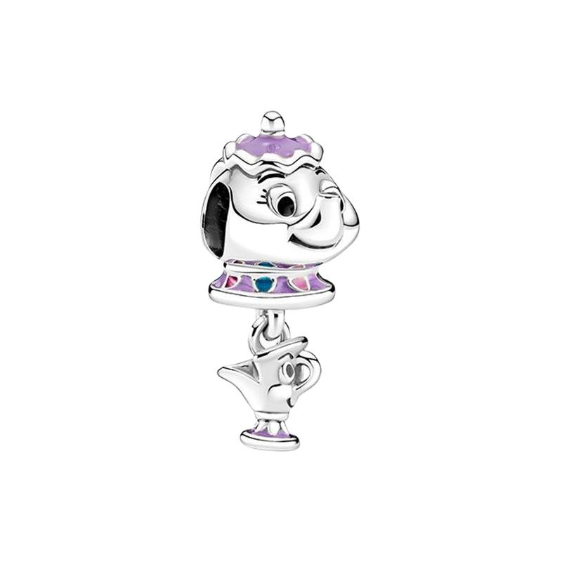Pandora Disney Beauty and the Beast Teapot Mrs. and Archie Charms Jewelry Accessories Women s 799015C01