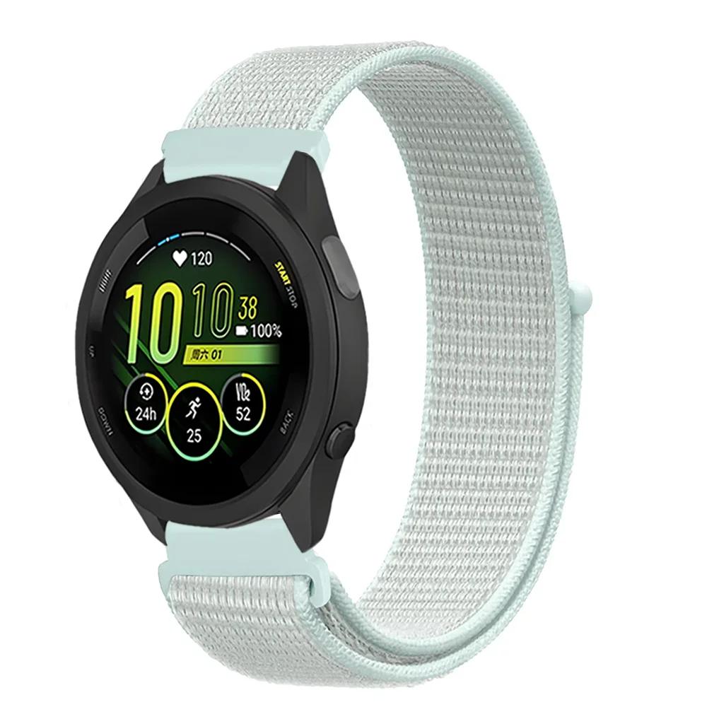 20mm 22mm Pletený nylonový smyčkový řemínek pro Garmin Forerunner 165 55 965 265 255 955 Venu 3 Náramek pro Garmin Active/Vivoactive 5