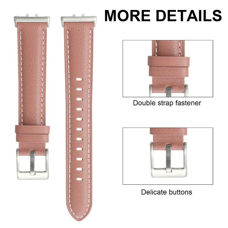 Elegant Leather Band for Smartwatches Stylish Leather Wristband Classical Leather Smartwatches Strap for Smartwatches