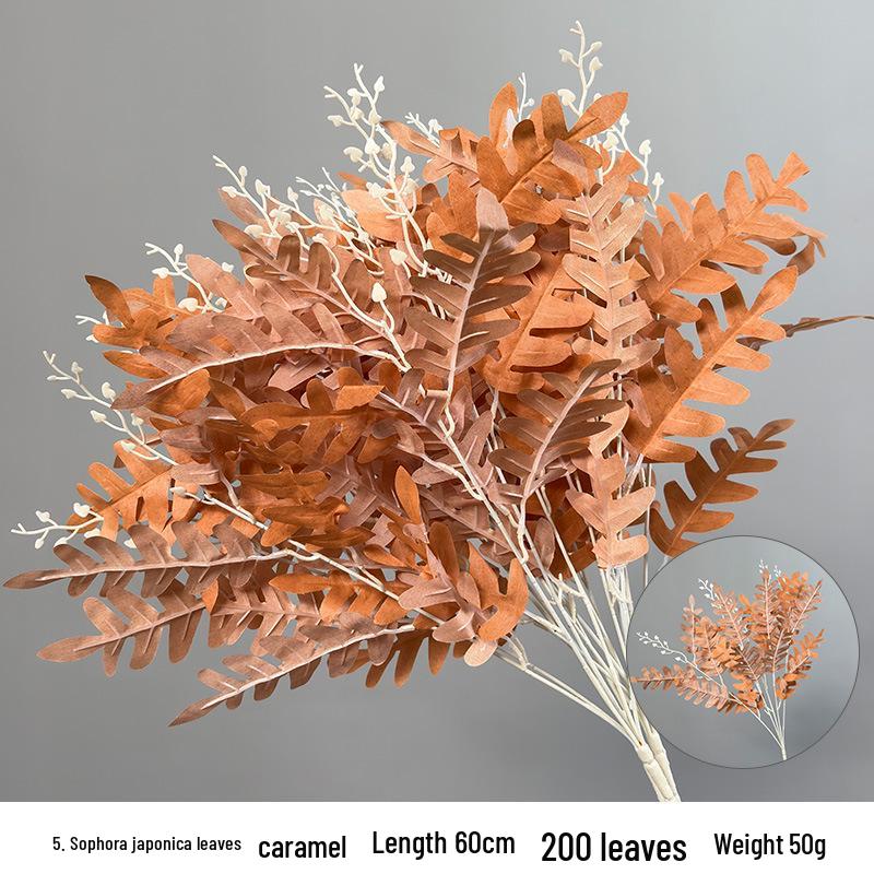 Karamelkleurige Kunstbloemen Bruiloftsdecoratie - Plafond- en Wegdekarrangementen, Koffietint Nepbloemen.