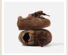 Girls' Winter Knit Toddler Shoes - Cozy Velvet Lined Casual Shoes