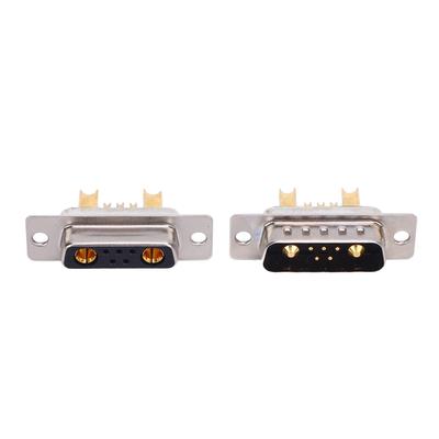 D-SUB Stromsteckverbinder IP68 Wasserdichtigkeit 20A Hoher Strom Durchgangsbohrung Montage für Symmetrisch