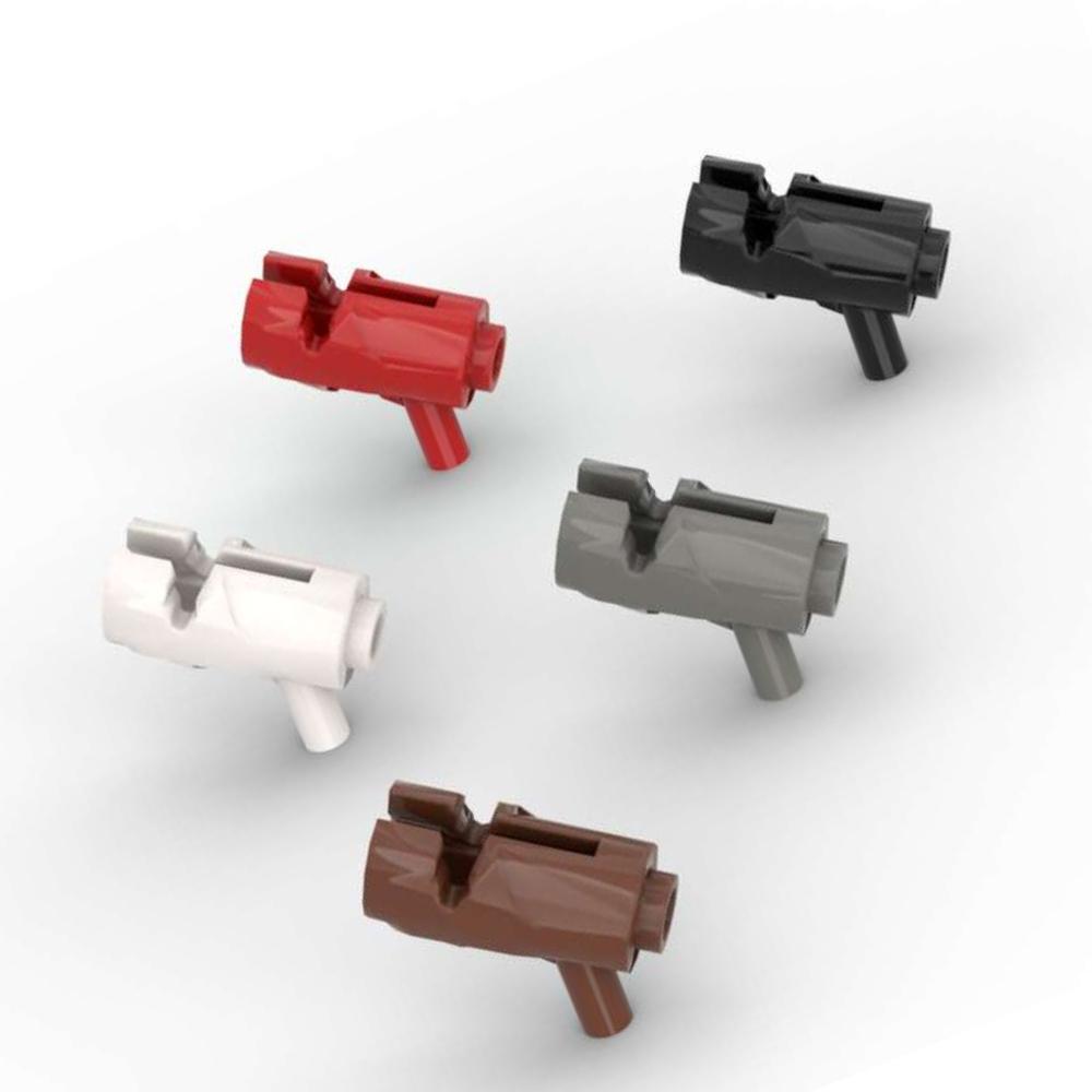 MOC 10PCS 15391 Props Gun Figure Handheld Arms Bricks Mini Blaster Shooter Building Blocks Particle Toys Children Birthday Gift