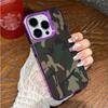 Classic Camouflage Muted Green Gray Tones Tough For iPhone 16 15 14 12 13 11 Pro Max XR XS MAX 7 8 PLUS MINI Cool Y2K Cover