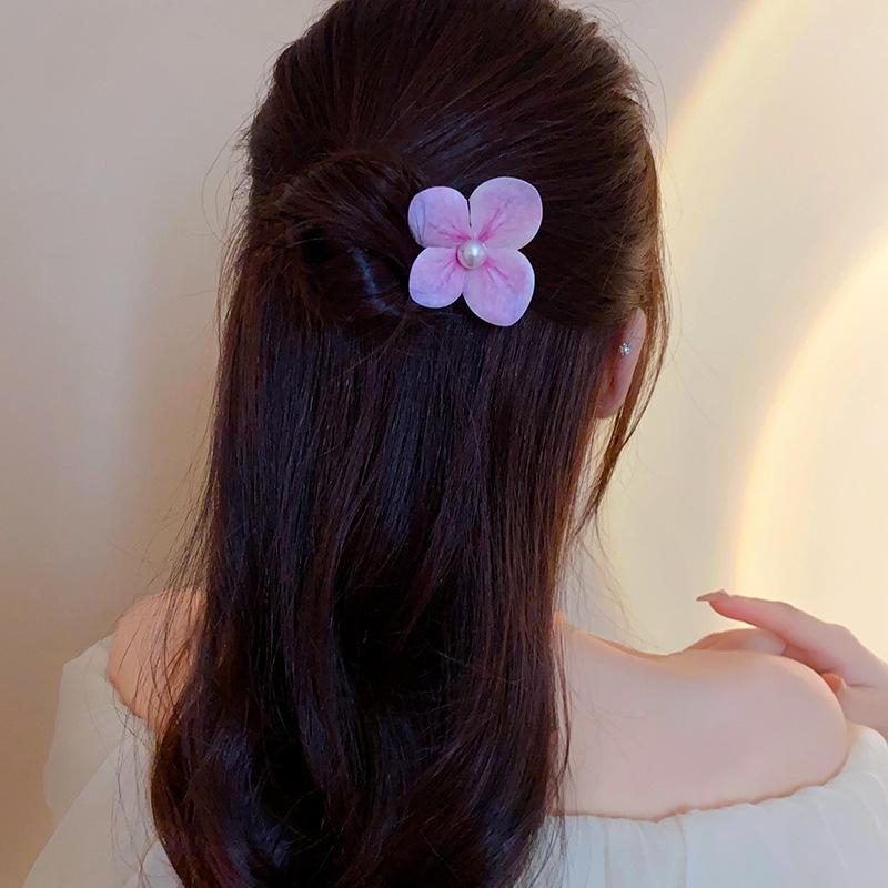 Butterfly flower round bead fringed hairpin Chinese style hairpin Hanfu versatile hairpin female